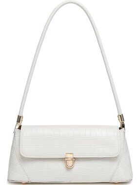 Women's Crocodile-white Vintage Handbag Classic Small Purse Hobo Shoulder Bags